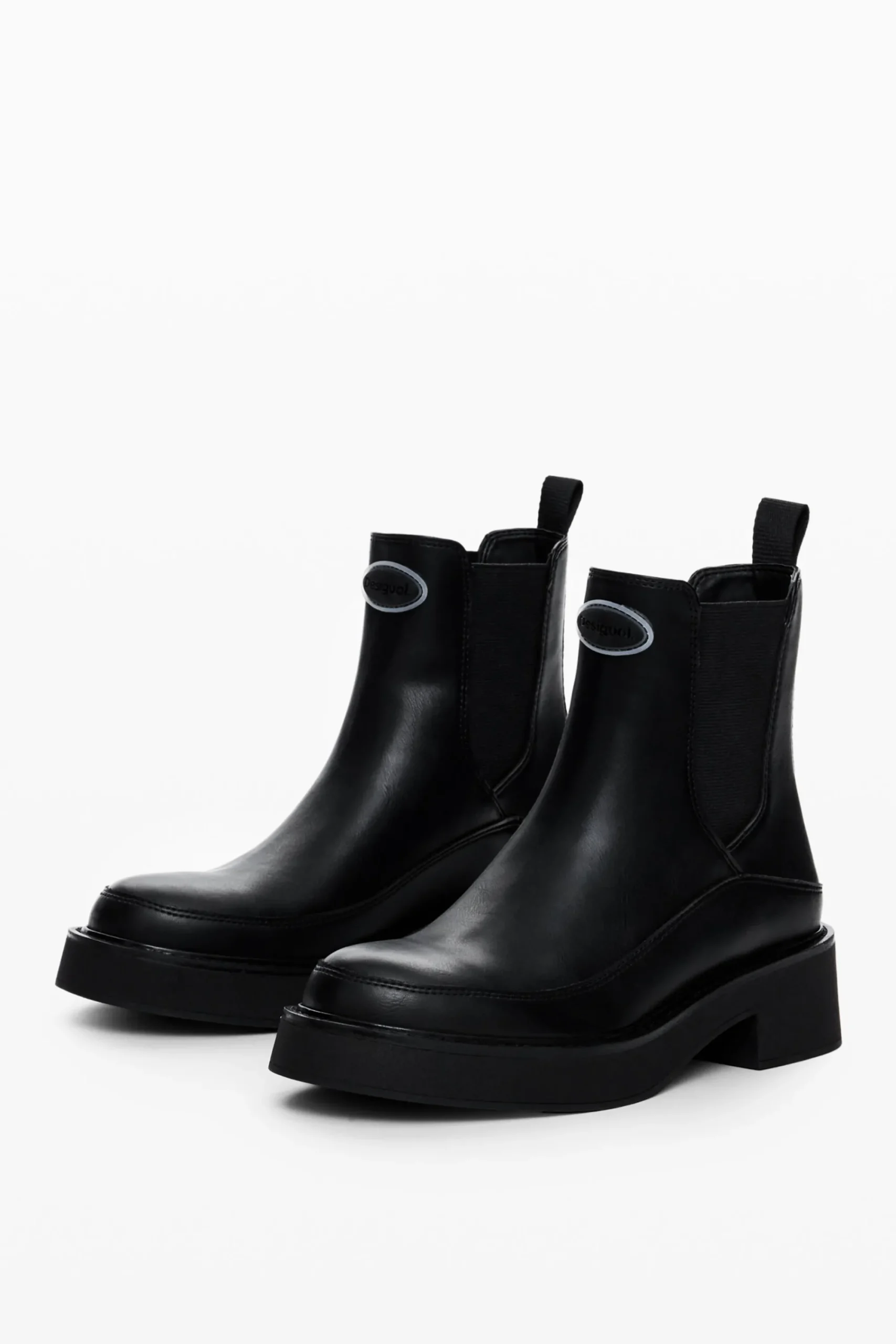 Zapatos-Desigual Botín efecto piel