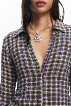 Camisas Y Blusas-Desigual Camisa de cuadros