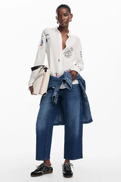 Camisas Y Blusas-Desigual Camisa estampada