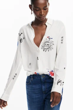 Camisas Y Blusas-Desigual Camisa estampada