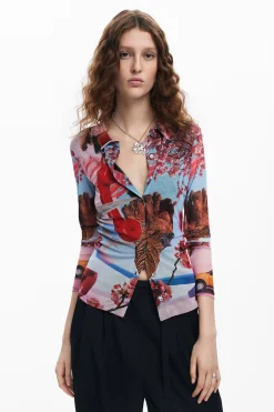 Camisas Y Blusas|Camisetas-Desigual Camisa estampada M. Christian Lacroix