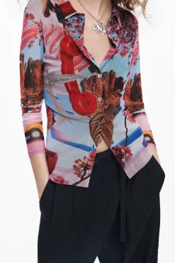 Camisas Y Blusas|Camisetas-Desigual Camisa estampada M. Christian Lacroix