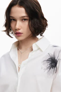 Camisas Y Blusas-Desigual Camisa estampado amapolas