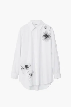 Camisas Y Blusas-Desigual Camisa estampado amapolas