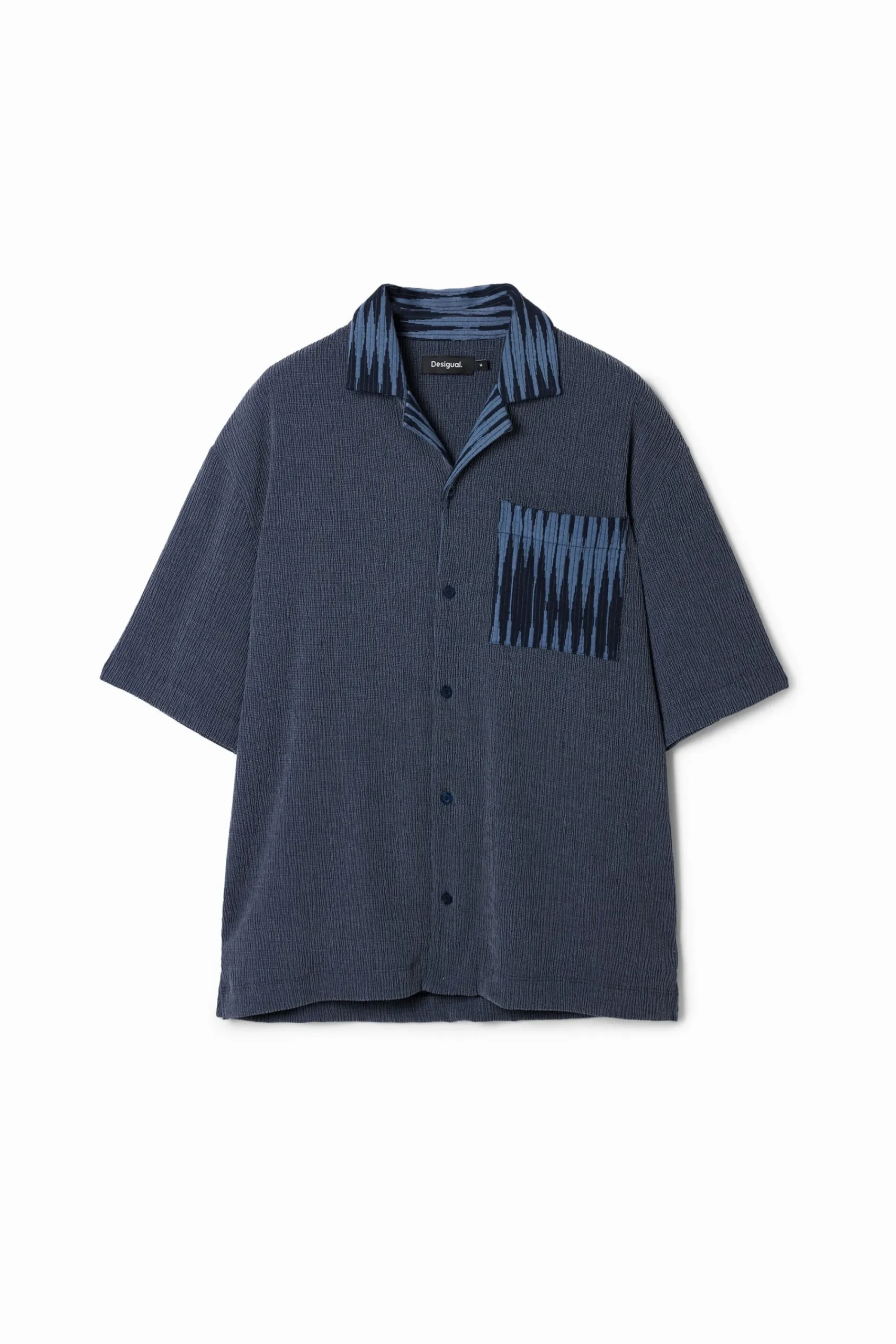 Camisetas|Camisas-Desigual Camisa híbrida tejido