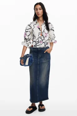 Camisas Y Blusas-Desigual Camisa ligera flores