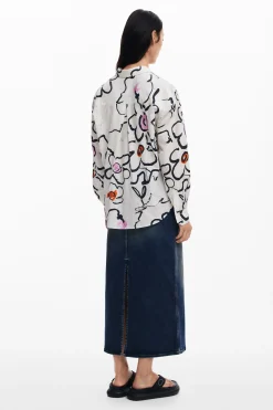 Camisas Y Blusas-Desigual Camisa ligera flores
