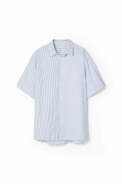 Camisetas|Camisas-Desigual Camisa manga larga deconstruida