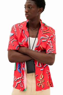 Camisetas|Camisas-Desigual Camisa motivos artísticos