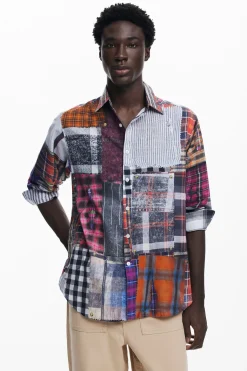 Camisetas|Camisas-Desigual Camisa parcheada