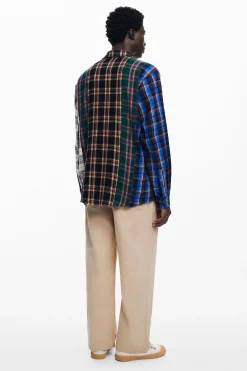 Camisetas|Camisas-Desigual Camisa patch cuadros