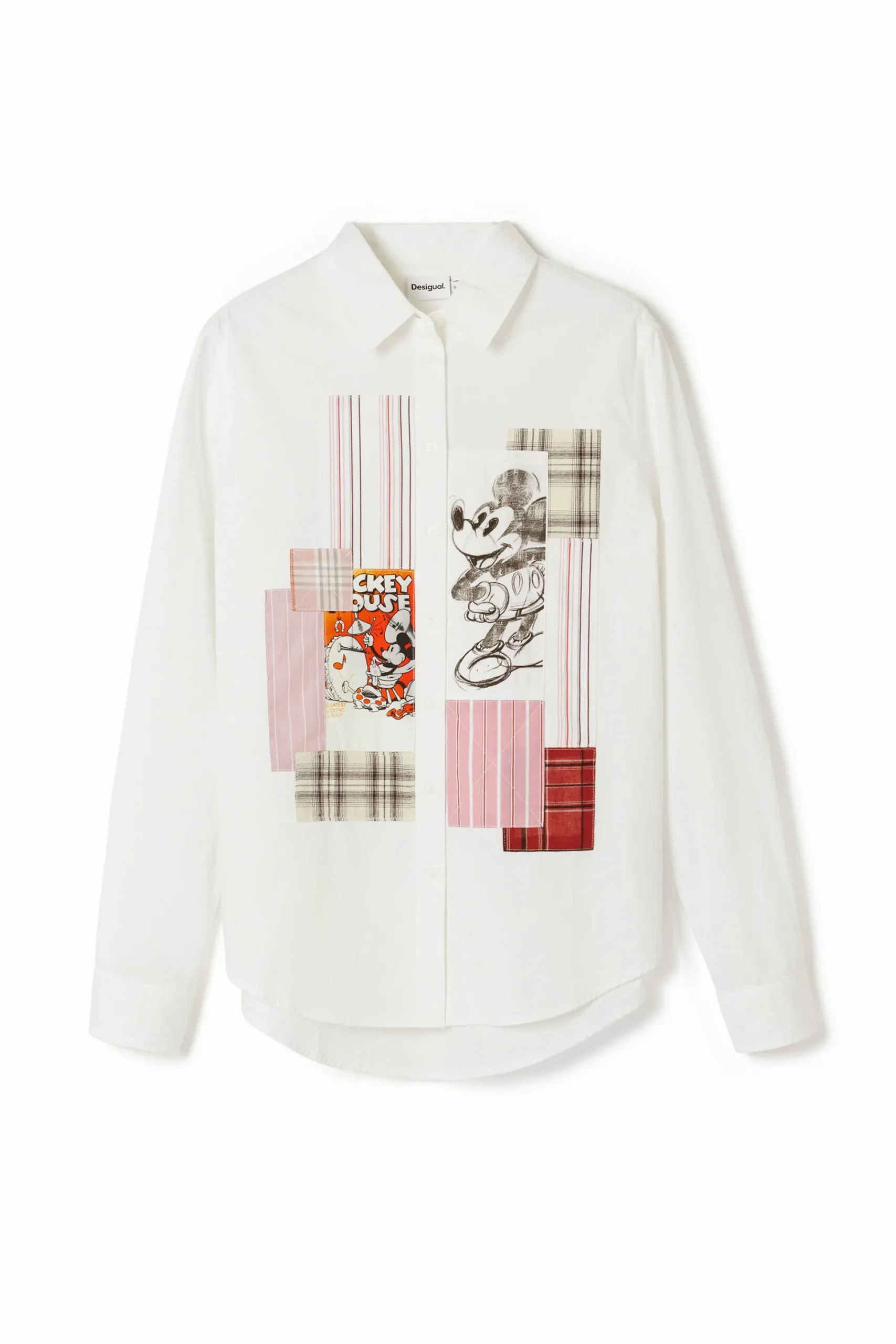 Camisas Y Blusas-Desigual Camisa patch Mickey Mouse