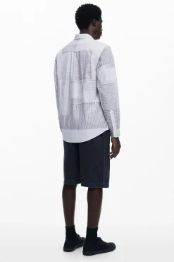 Camisetas|Camisas-Desigual Camisa patchwork