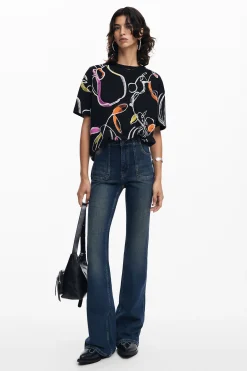 Camisas Y Blusas|Camisetas-Desigual Camiseta arty