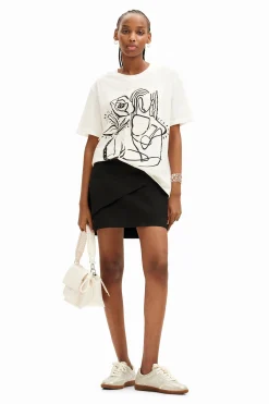 Camisas Y Blusas|Camisetas-Desigual Camiseta arty ilustración
