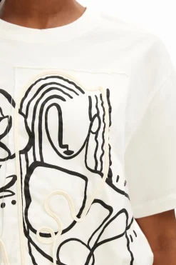 Camisas Y Blusas|Camisetas-Desigual Camiseta arty ilustración