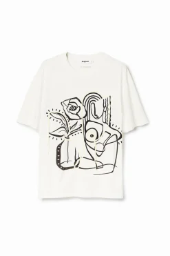 Camisas Y Blusas|Camisetas-Desigual Camiseta arty ilustración