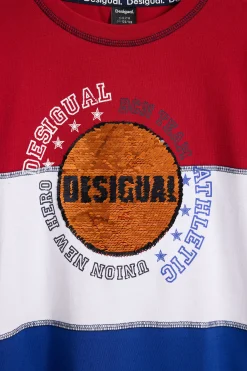 Camisetas Y Camisas-Desigual Camiseta baloncesto tricolor