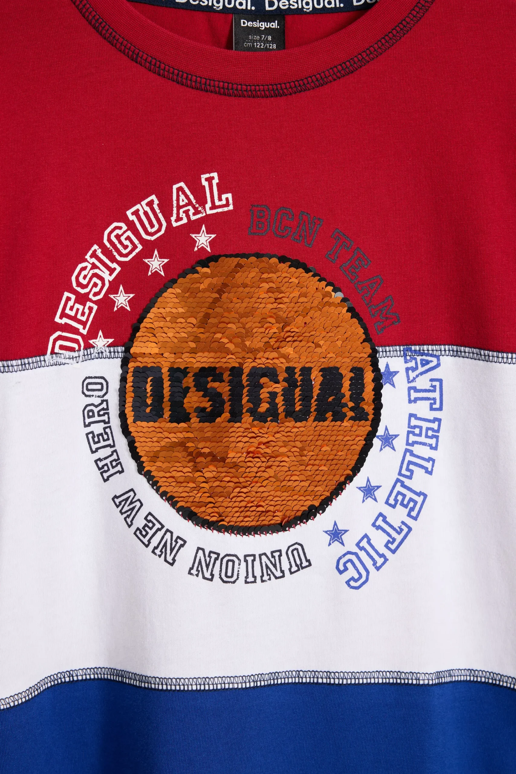 Camisetas Y Camisas-Desigual Camiseta baloncesto tricolor
