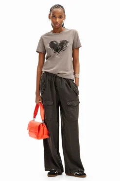 Camisas Y Blusas|Camisetas-Desigual Camiseta básica corazón