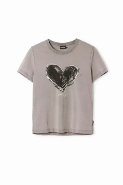 Camisas Y Blusas|Camisetas-Desigual Camiseta básica corazón