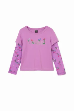 Camisetas Y Camisas-Desigual Camiseta combinada