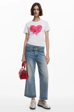 Camisas Y Blusas|Camisetas-Desigual Camiseta corazón