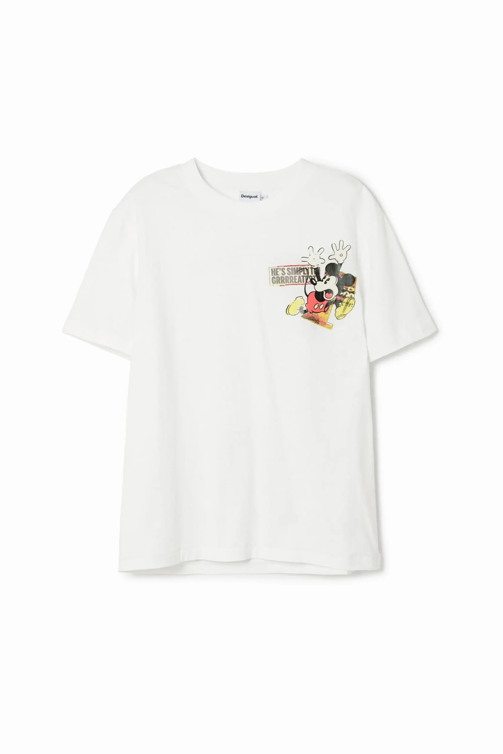 Camisetas-Desigual Camiseta de manga corta Mickey Mouse y frase