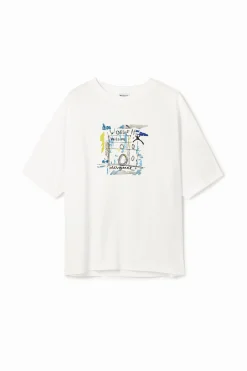 Camisetas-Desigual Camiseta diseño arty
