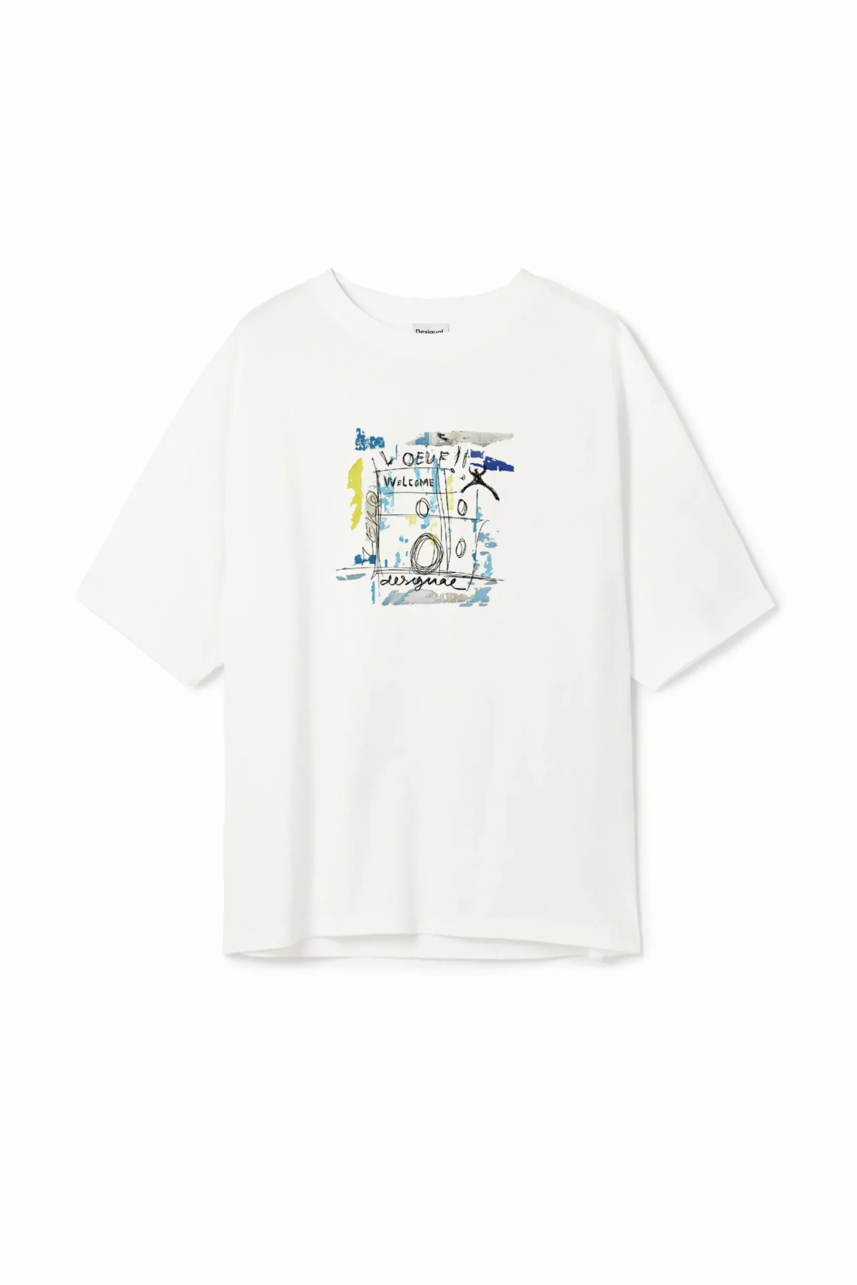 Camisetas-Desigual Camiseta diseño arty