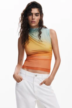 Camisas Y Blusas|Camisetas-Desigual Camiseta efecto degradado
