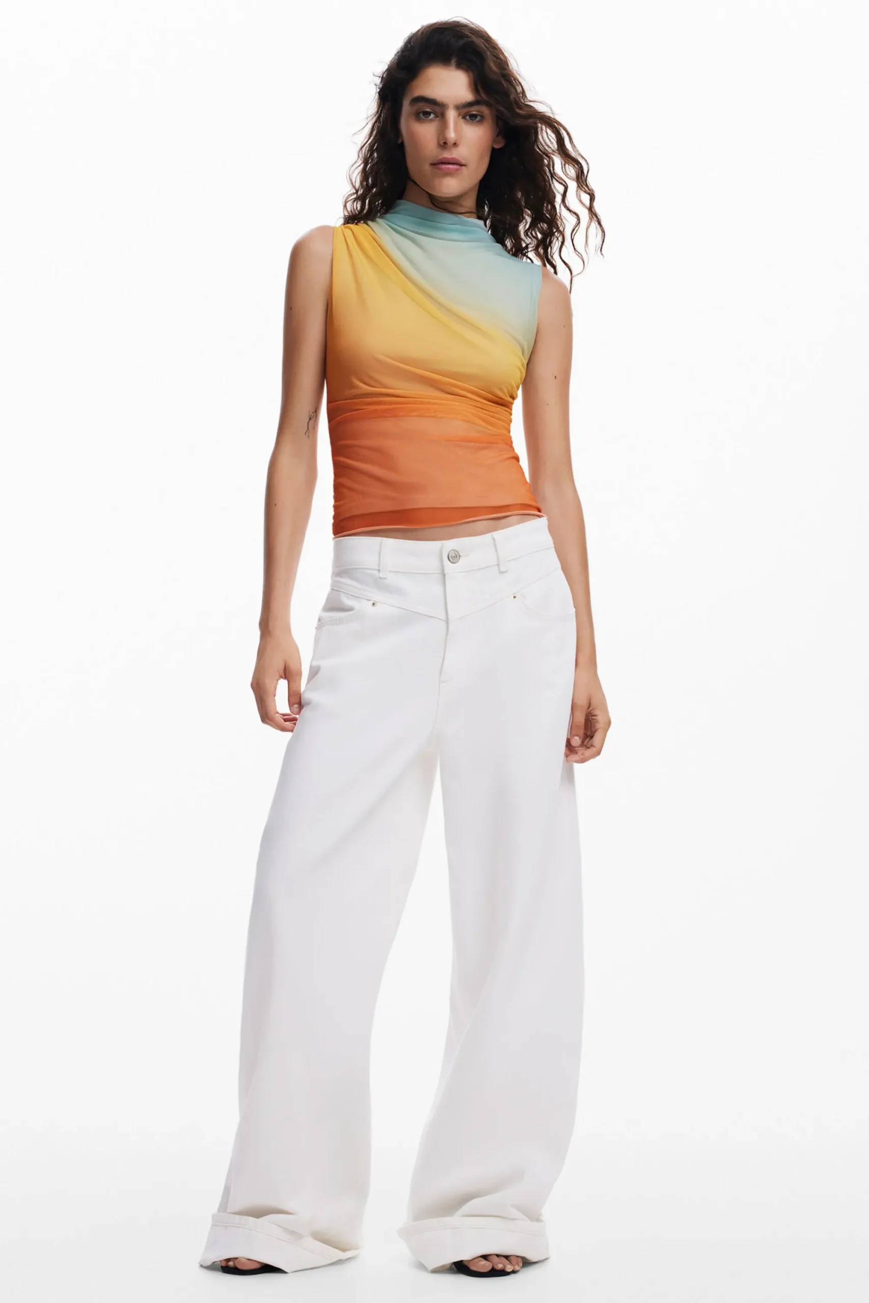 Camisas Y Blusas|Camisetas-Desigual Camiseta efecto degradado