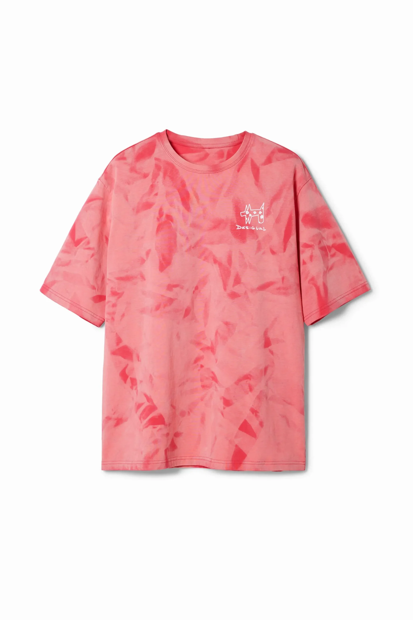 Camisetas-Desigual Camiseta efecto difuminado estampada
