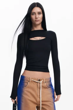 Camisetas-Desigual Camiseta escote cutout Maitrepierre