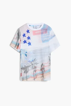 Camisas Y Blusas|Camisetas-Desigual Camiseta estampada American Magic