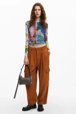 Camisas Y Blusas|Camisetas-Desigual Camiseta estampada M. Christian Lacroix
