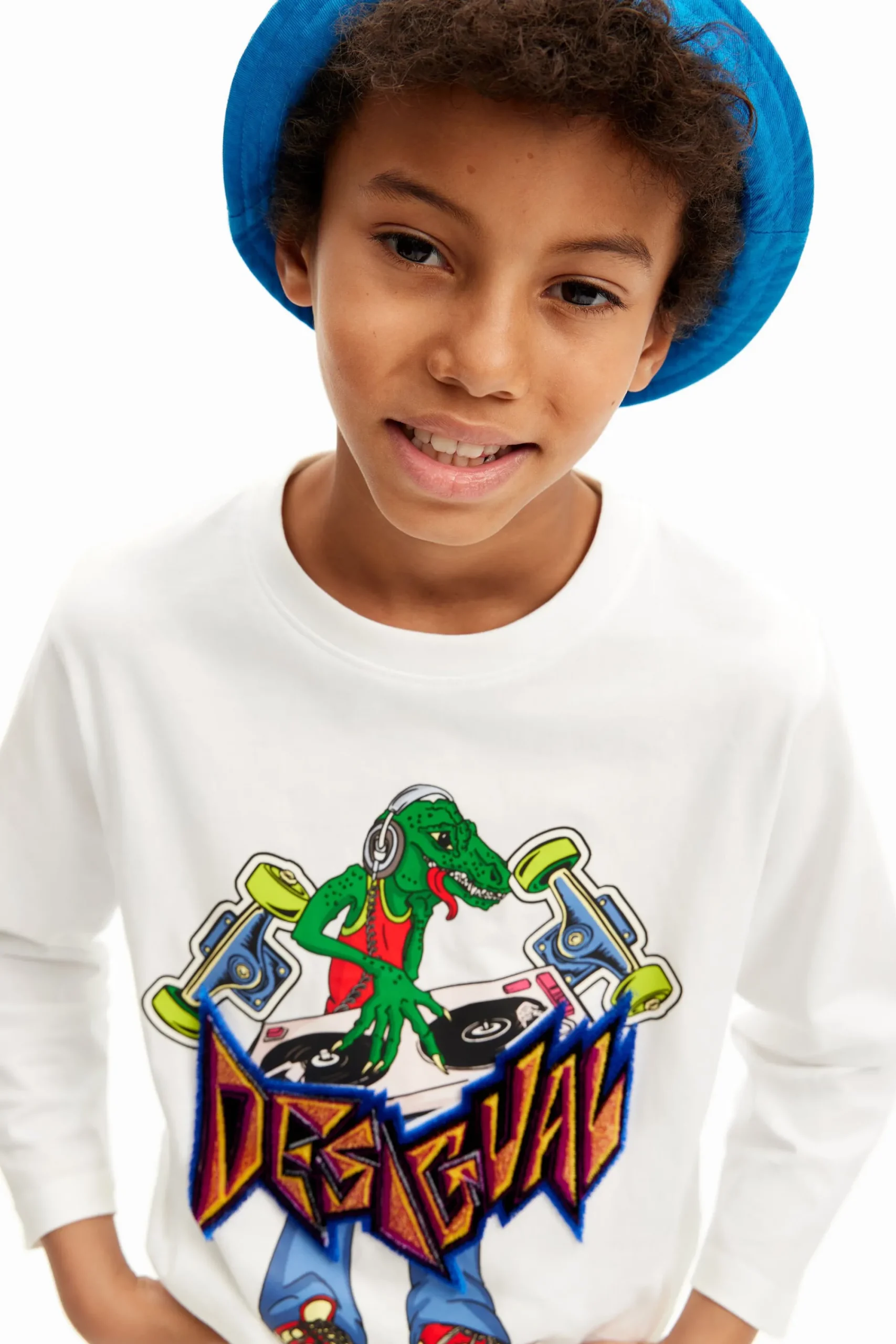 Camisetas Y Camisas-Desigual Camiseta estampado dinosaurio