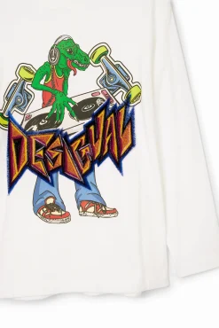 Camisetas Y Camisas-Desigual Camiseta estampado dinosaurio