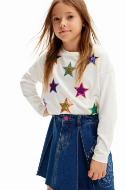 Camisetas Y Camisas-Desigual Camiseta estampado estrellas