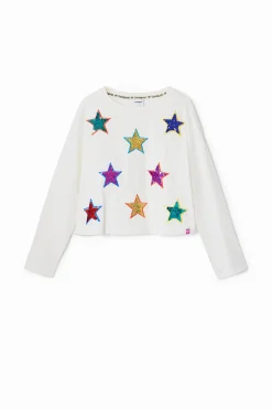 Camisetas Y Camisas-Desigual Camiseta estampado estrellas