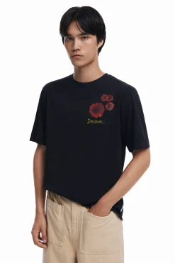 Camisetas-Desigual Camiseta estampado flores