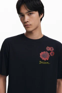 Camisetas-Desigual Camiseta estampado flores