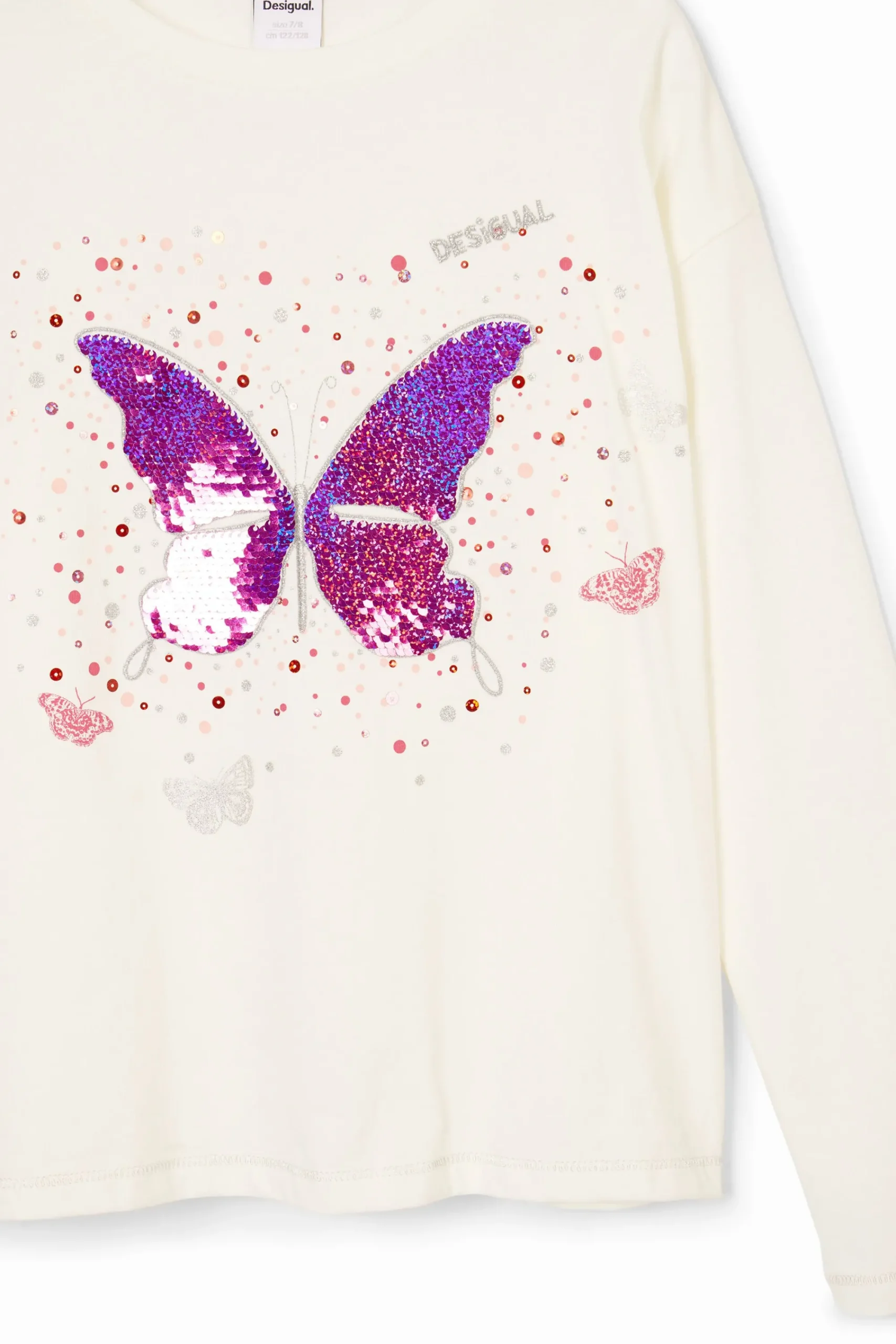 Camisetas Y Camisas-Desigual Camiseta estampado mariposa