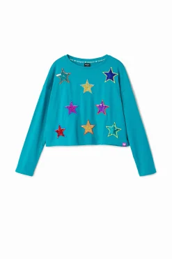 Camisetas Y Camisas-Desigual Camiseta estrellas de colores