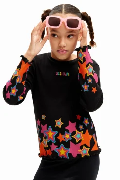 Camisetas Y Camisas-Desigual Camiseta estrellas