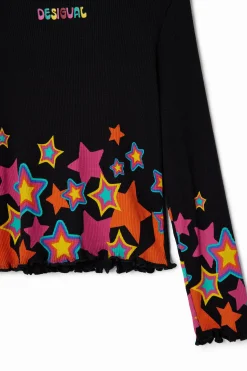 Camisetas Y Camisas-Desigual Camiseta estrellas