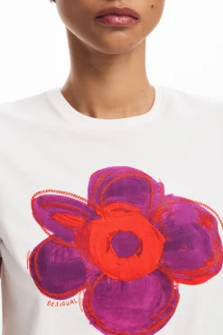 Camisas Y Blusas|Camisetas-Desigual Camiseta flor