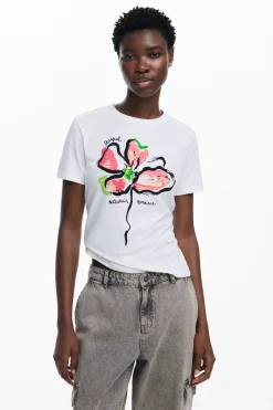 Camisas Y Blusas|Camisetas-Desigual Camiseta flor