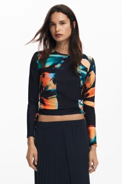 Camisas Y Blusas|Camisetas-Desigual Camiseta flores