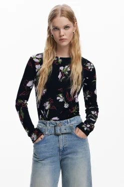 Camisas Y Blusas|Camisetas-Desigual Camiseta flores